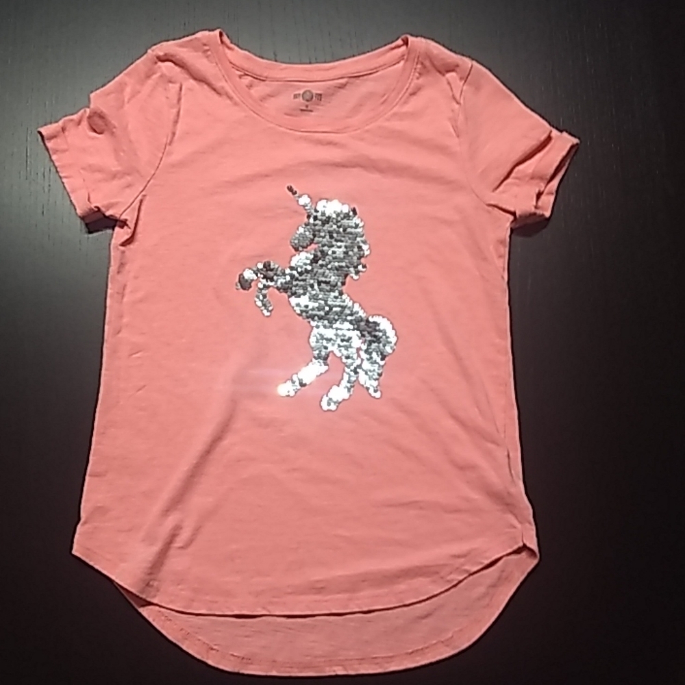 Flip sequin unicorn top